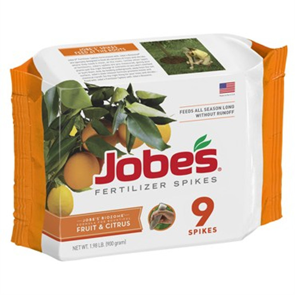 Jobe's Fertilizer Spikes Fruit & Citrus Tree 8-11-11 9pk