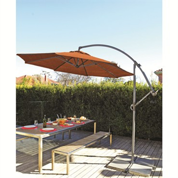 Gale Pac 10' CantileverUmbrella Terra Cotta