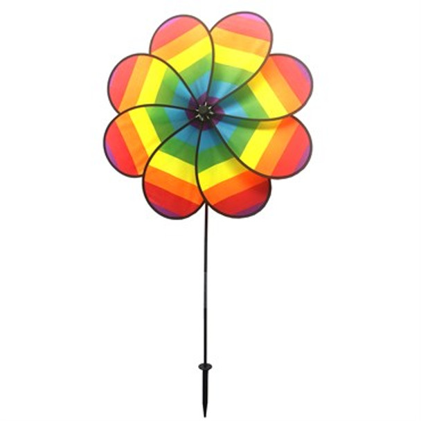 Gardener Select Rainbow Pinwheel 8-Petal 25.59in Diam x 47.64in H