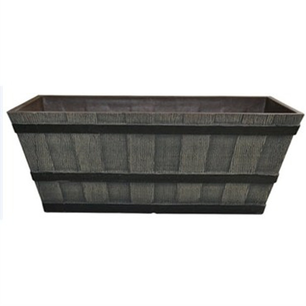 Gardener Select 22"Whiskey Brl Trough Pltr