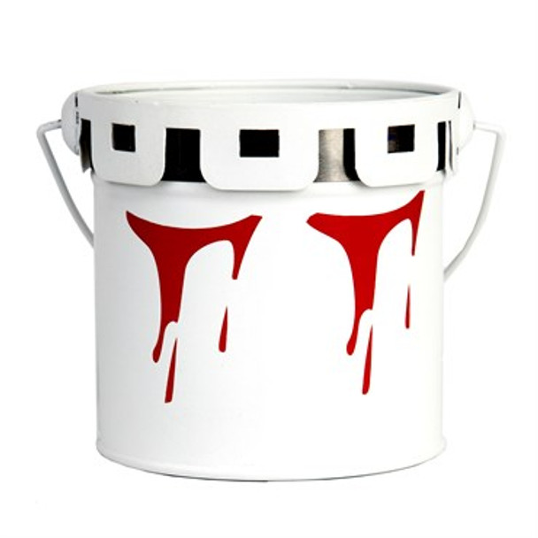 Gardener Select Paint Bucket Planter Red Paint Drips - 3.9in Diam x 3.7in H