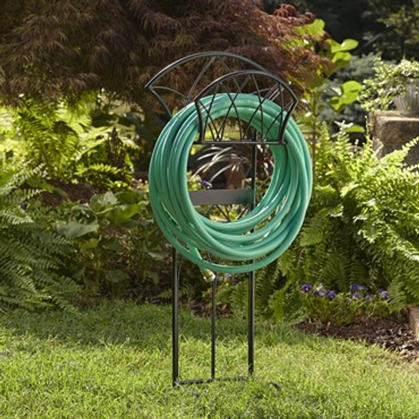 Liberty Garden Decorative Hose Stand Holds 150ft of 5/8in Hose