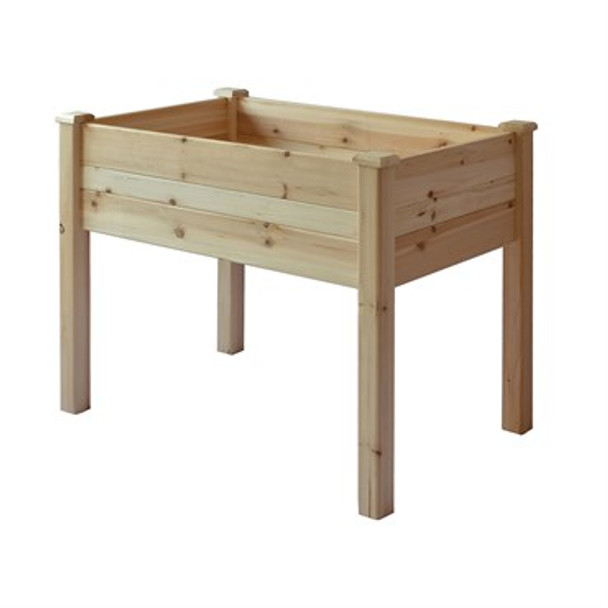 Master Gardner Garden Table Natural No Tools Required 35 x 24 x 35