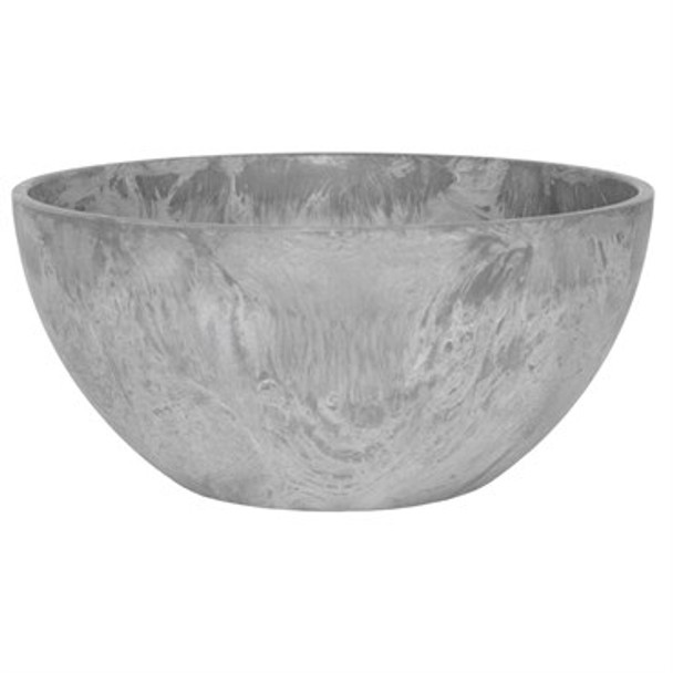 Novelty 10" ArtStoneBowl Planter Grey