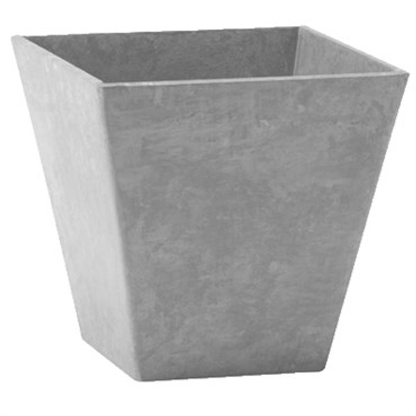 Novelty Artstone Ella Square Planter Grey - 10in