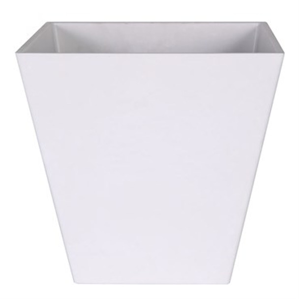 Novelty Artstone Ella Square Planter White -10in