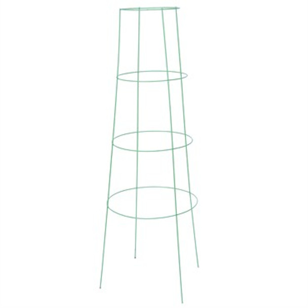 Panacea Inverted Heavy-Duty Plant Support Cage Light Green - 48in H / 4 Rings x 4 Legs