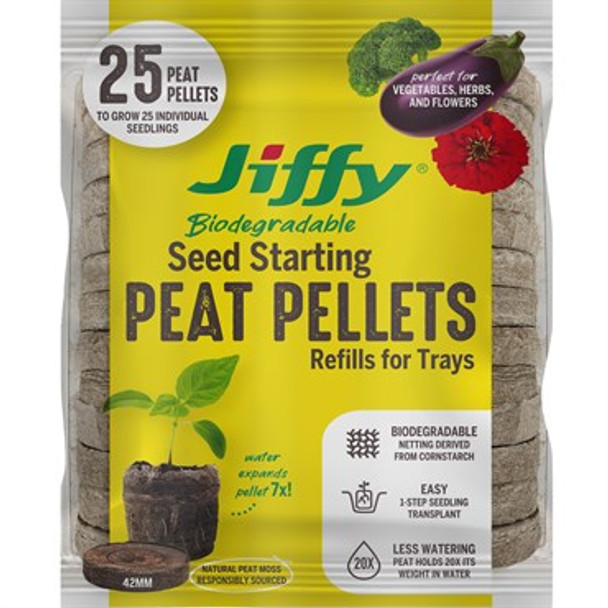 Jiffy Peat Pellet Refill Pack 42mm