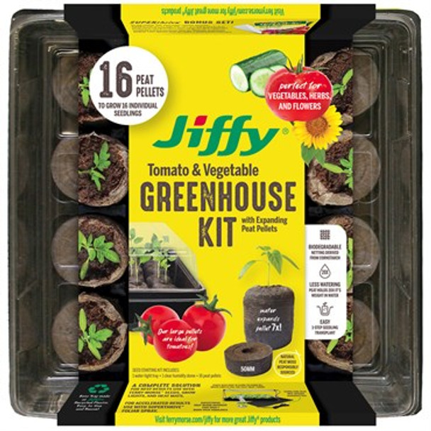 Jiffy Greenhouse with SUPERthrive Labels  50mm