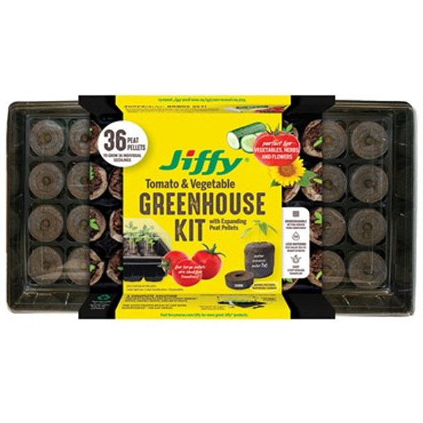 Jiffy Greenhouse with SUPERthrive Labels 50mm