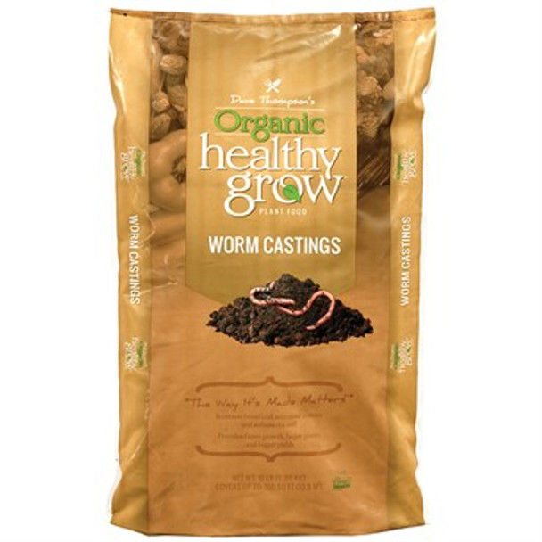 Dave Thompson's Organic Healthy Grow Worm Castings 1-0-0 15lb Bag