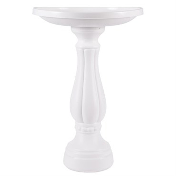 Bloem Promo Bird Bath White - 17in Diam x 25in H