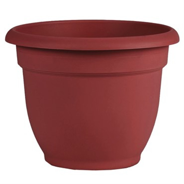 Bloem Ariana With Water Grid Planter Burnt Red - 12in