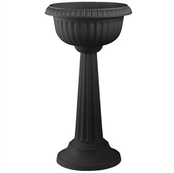 Bloem 18 GrecianPedestal Urn Black