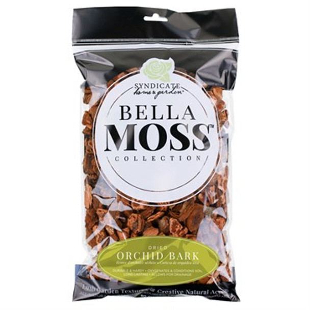 Syndicate Home & Garden Bella Moss Orchid Bark 3/4in Pieces - 80cu in Bag (Approx. 0.5lb)