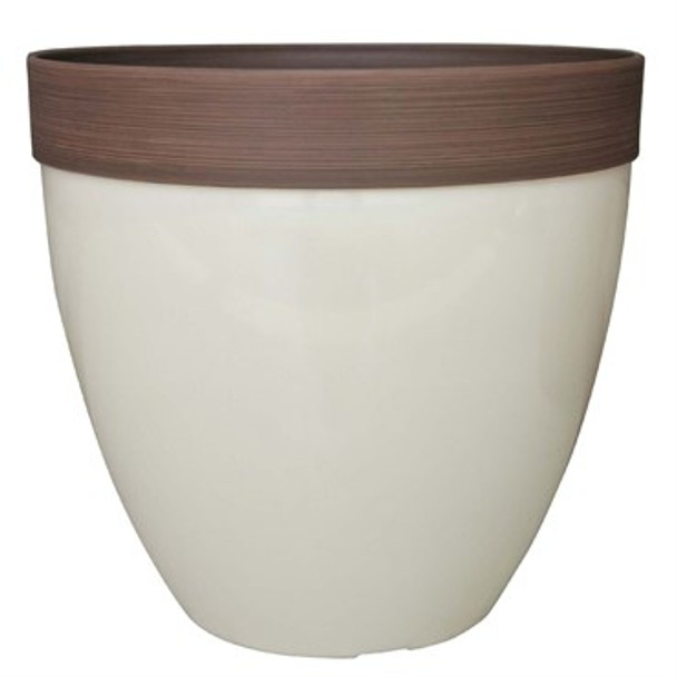 Southern Patio Hornsby Planter Beige Finish - 15in