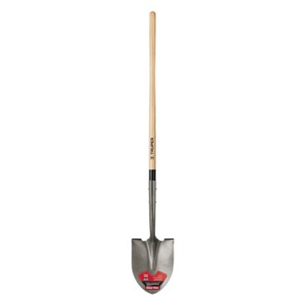 Truper Tru Pro Professional Grade Round Point Long Handle Shovel Round Point Long Handle Shovel - Turned Steps, Extended Socket, 48in Handle