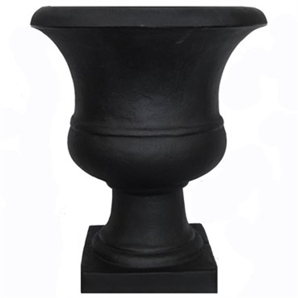 Tusco Products Urn Planter Black - 17in Diam x 18in H