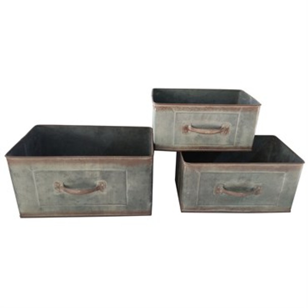 Very Cool Stuff Drawer Planters Set of 3: Large - 12in W, Medium - 10in W & Small - 9in W