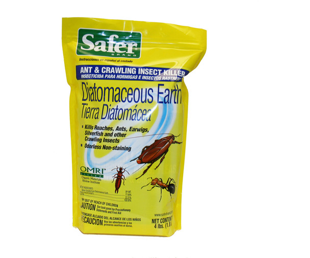 Safer Brand Diatomaceous Earth - Bed Bug, Flea, Ant, Crawling Insect Killer 4lb