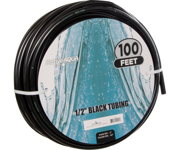 1/2 ID Black Tubing 100'