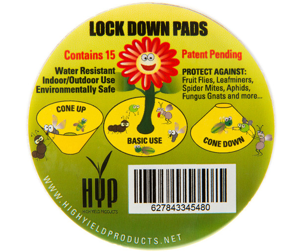 High Yield Lock Down Pads, 3, pack of 15