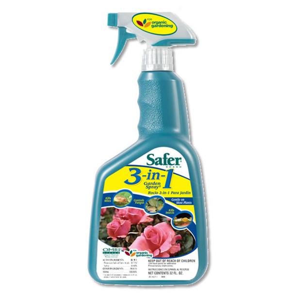 Safer 3-in-1 Garden Spray II RTU Quart