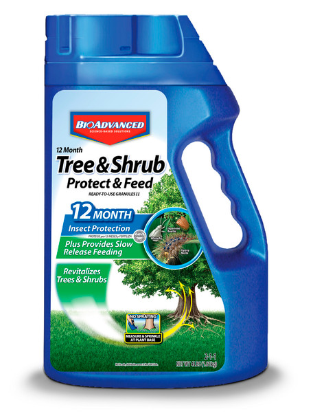 BioAdvanced 12 Month Tree & Shrub Protect & Feed Granules 2-1-1 - 4 lb