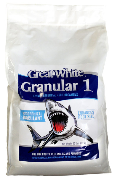 Plant Revolution Great White Granular 1 Mycorrhizal Organic Inoculant - 20 lb