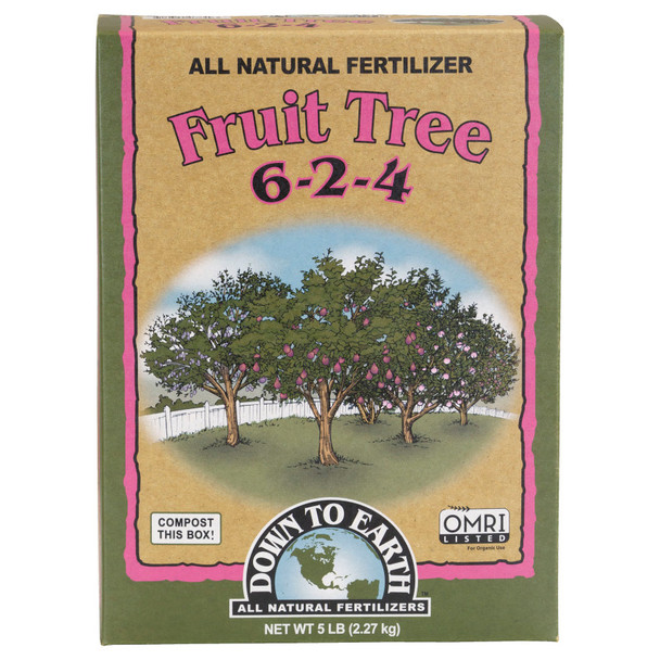 Down To Earth Fruit Tree Natural Fertilizer 6-2-4 - 5 lb