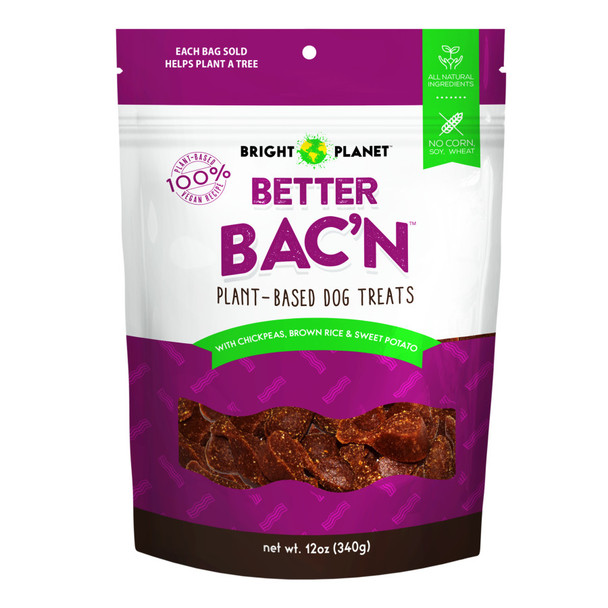 Bright Planet Pet Better Bac'n Dog Treat - 12 oz