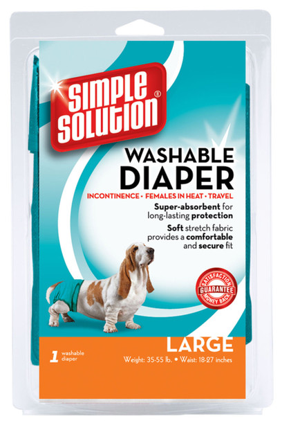 Simple Solution Washable Diaper - Blue - LG