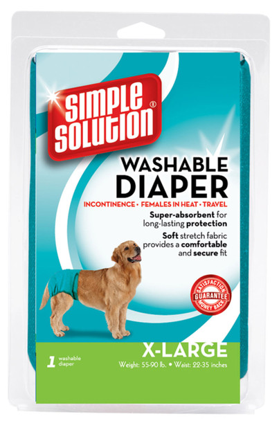 Simple Solution Washable Diaper - Blue - XL