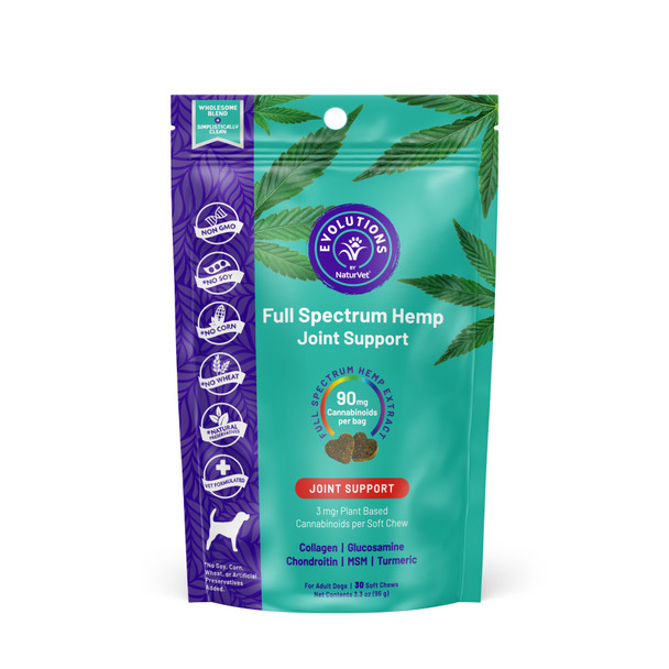 Evolutions by NaturVet Full Spectrum Hemp Joint Soft Chews - 30 ct