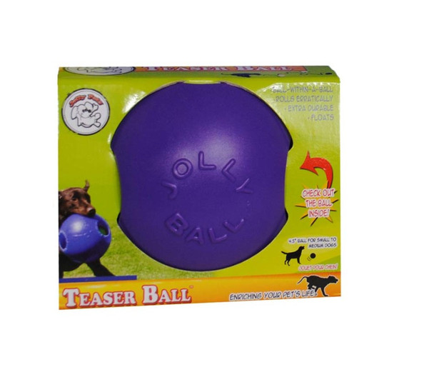 Jolly Pet Teaser Ball Dog Toy - Purple - XL