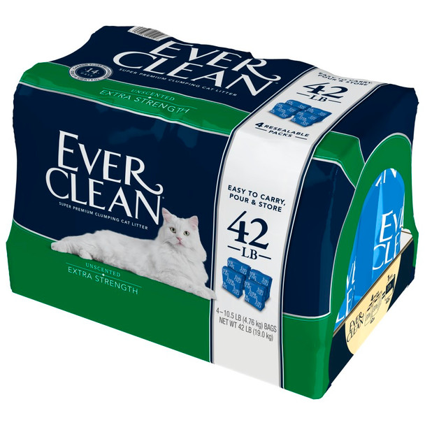 Ever Clean Extra Strength Unscented Cat Litter - 42 lb