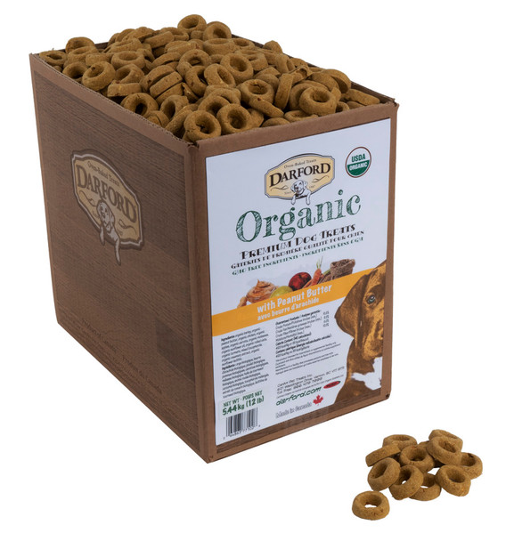 Darford Organic Premium Peanut Butter Dog Treat - Peanut Butter - 12 lb