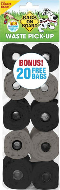 Bags on Board Waste Pick-up Bags Refill - Grey