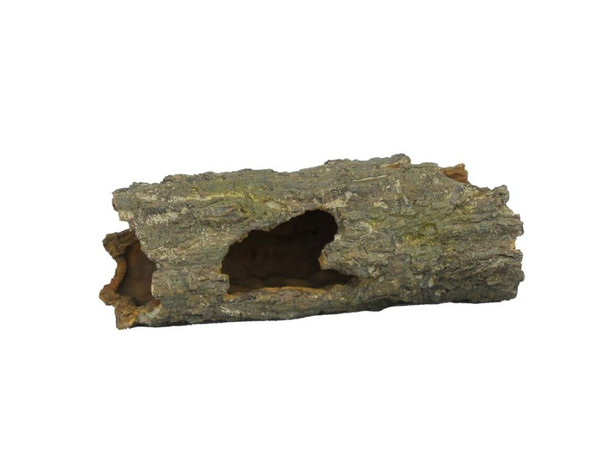 Weco Products Wecorama Sleepy Hollows Mossy Log Terrarium Ornament with Hollow - Green - MD
