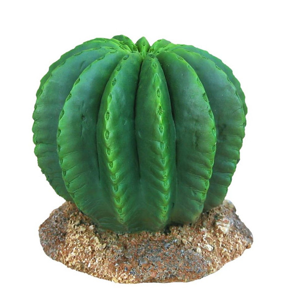 Weco Products Wecorama Badlands Golden Barrel Cactus Terrarium Ornament - Brown