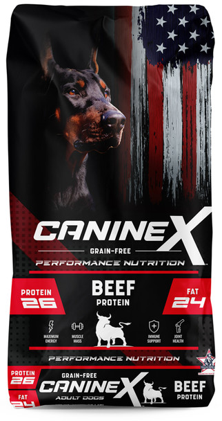 SPORTMIX CanineX Grain Free Performance Nutrition Dry Dog Food - Beef Protein - 40 lb