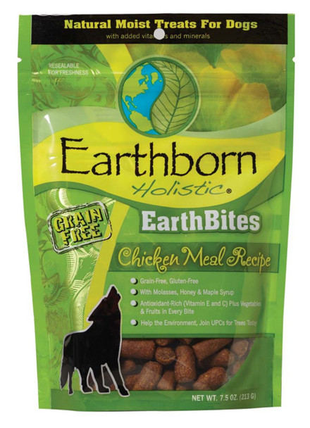 Earthborn Holistic EarthBites Grain-Free Soft Dog Treats - Chicken Meal - 7.5 oz