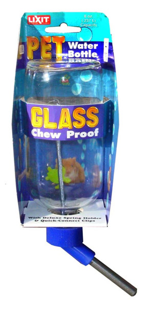 Lixit Glass Water Bottle for Small Animals - Clear - 0770