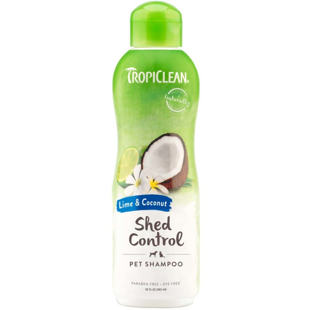 TropiClean Lime & Coconut Shed Control Shampoo for Pets - 20 fl oz