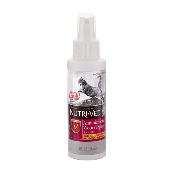 Nutri-Vet Antimicrobial Cat Wound Spray - 4 fl oz