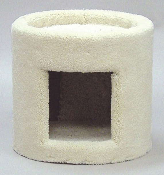 North American Pet One Story Plush Cat Condo - Assorted - 13 inw X 13 ind X 10.5 inh