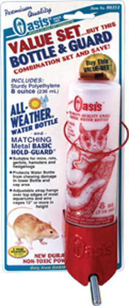 Oasis All-Weather Bottle for Small Animals - White