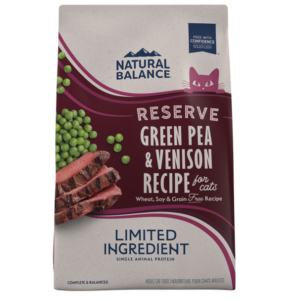 Natural Balance Pet Foods L.I.D. Reserve Dry Cat Food - Green Pea & Venison - 4 lb