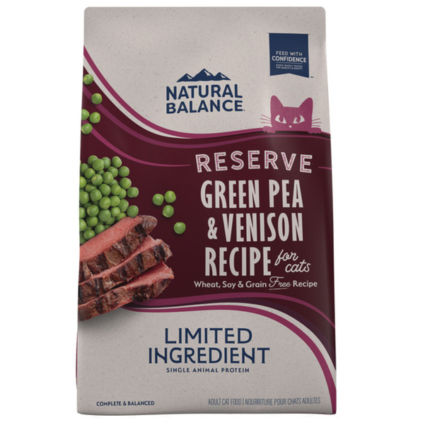 Natural Balance Pet Foods L.I.D. Reserve Dry Cat Food - Green Pea & Venison - 8 lb