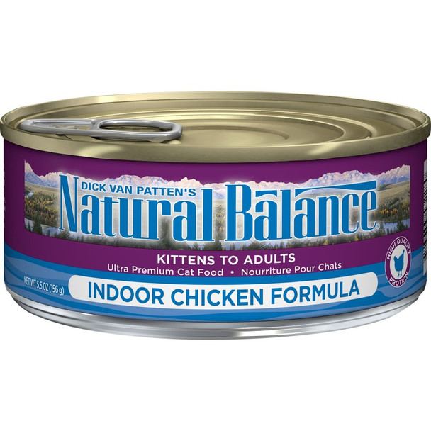 Natural Balance Pet Foods Ultra Premium Indoor Wet Cat Food - Chicken - 5.5 oz